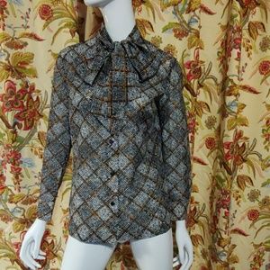 Vintage pussy bow blouse